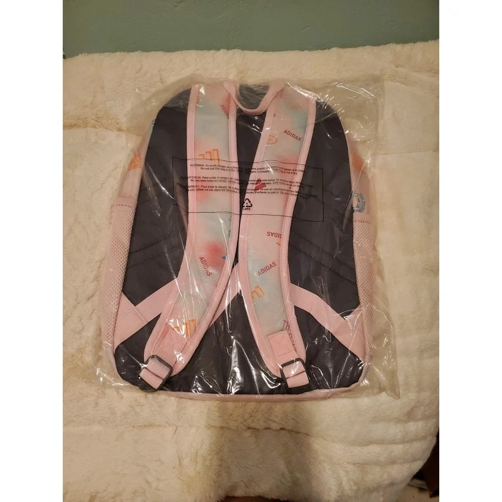 NEW‎ adidas Affiliate Backpack School Work Everyday Adi Haze Clear Pink White